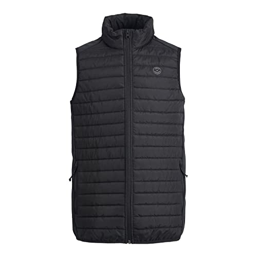 JACK & JONES Junior Jungen Jjemtta Bodywarmer Collar Sn Jr Jacke, Schwarz, 152 EU von JACK & JONES