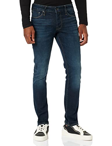 JACK & JONES Herren Jeans JJIGLENN JJICON JJ 559 50SPS -Slim Fit Blau Blue Denim, Größe:29W / 34L, Farbvariante:Blue Denim 12217125 von JACK & JONES