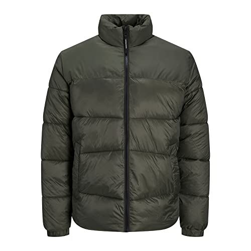 JACK & JONES Men's JJCHILI Puffer Collar Quilted Jacket, Rosin/Detail:SOLID, L von JACK & JONES