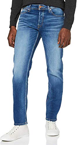 Herren Jack & Jones Comfort Fit Jeans Mike ORIGINAL JOS Mid Waist Reg Basic, Farben:Blau, Größe Jeans:31W / 30L von JACK & JONES