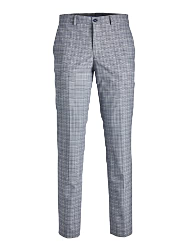 JACK & JONES Men's JPRSOLARIS Check Trouser Anzughose, Blue Horizon/Checks:SUPER Slim FIT, 46 von JACK & JONES