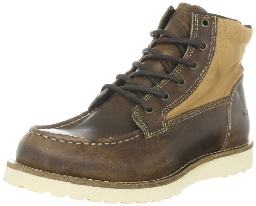 JACK & JONES VINTAGE JJ Logger VNT Leather/Canvas 12060184, Herren Boots, Braun (ELMWOOD), EU 44 von JACK & JONES