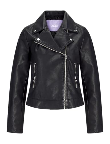 JJXX Damen Jjxx Jxgail Faux Leather Biker Jacket Noos Kunstlederjacke, Schwarz, L EU von JACK & JONES