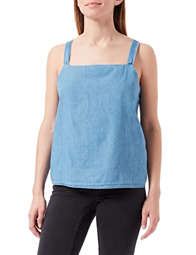 JACK & JONES Damen JJXX JXKENDRA Chambray TOP SN Blouse, Light Blue Denim, L von JACK & JONES