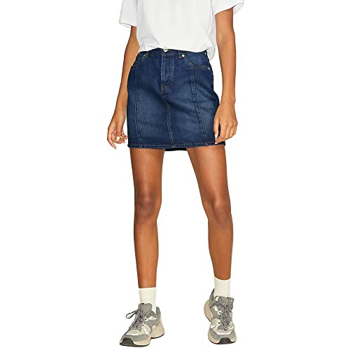 JACK&JONES Women's JJXX JXLESLEY Short HW AKM1 SN Skirt, Dark Blue Denim, XL von JACK & JONES