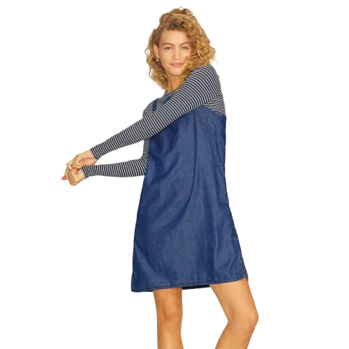 JJXX Women's JXNIKITA Chambray SN Casual Dress, Medium Blue Denim, S von JACK & JONES