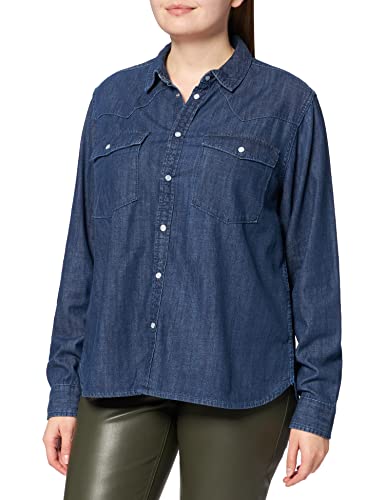 JACK & JONES Damen Jjxx Jxsophi Ls Denim Shirt Noos Jeanshemd, Dark Blue Denim, M EU von JACK & JONES