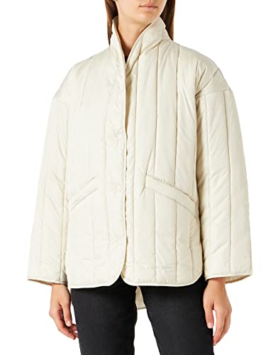 JACK&JONES Women's JXALICE Quilted Jacket NOOS Jacke, Bone White, L von JACK & JONES