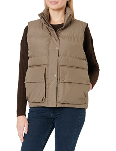 JACK & JONES Women's JXCARLA Note Puffer Vest SN Pufferweste, Morel, S von JACK & JONES