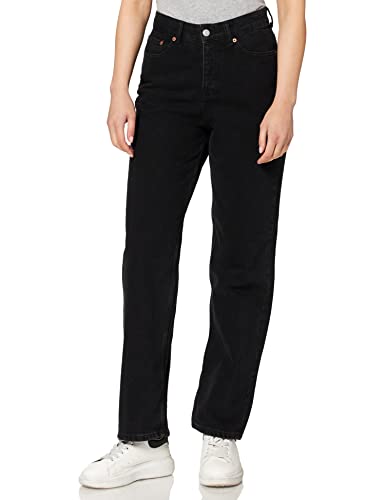 JJXX Damen JJXX JJXSEVILLE LOOSE MW NR5004 NOOS Jeans, Black Denim, 32/32 von JACK & JONES