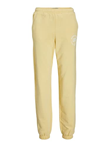 JACK & JONES Damen JXBIANCA HW Relaxed Vint Sweatpants SN Jogginghose, Sunlight/Print:Denim Studio, L von JACK & JONES