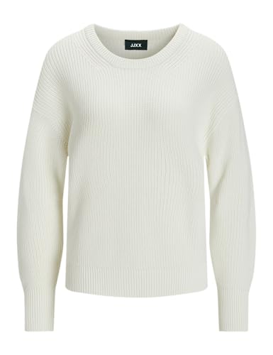 JJXX Damen Jxmila Twist Crew Neck Knit Noos Pullover Sweater, Snow White, S EU von JACK & JONES