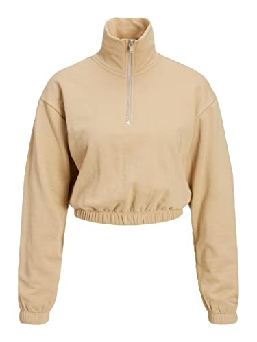 JJXX Women's JXALFA REG Every Short Half Zip Sweatshirt, Incense, M von JACK & JONES