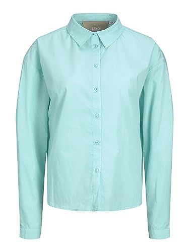 JACK & JONES Damen JJXX JXMISSION LS Relax Shirt NOOS Langarmshirt, Aruba Blue, XL von JACK & JONES