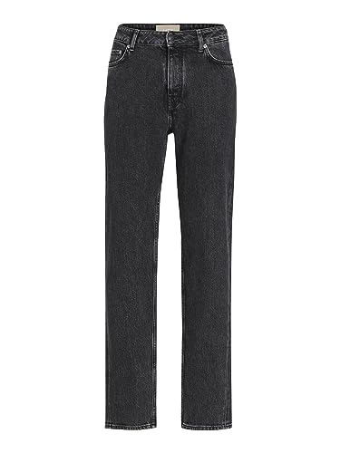 Jack & Jones Damen JJXX JXSEOUL Straight MW CC3004 RCY NOOS Jeanshose, Black Denim, 31W / 32L von JACK & JONES