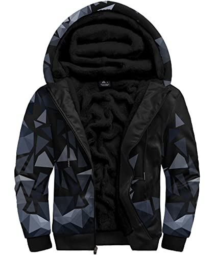 JACKETOWN Herren Sweatshirt Gefüttert Hoodie Reißverschluss Sweatjacke Warm Fleece Winterjacke Teddyfutter Fleecejacke mit Kapuze JACKETOWN Herren Sweatshirt Gefüttert Hoodie Reißverschluss Sweatjacke Warm Fleece Winterjacke Teddyfutter Fleecejacke mit Kapuze von JACKETOWN