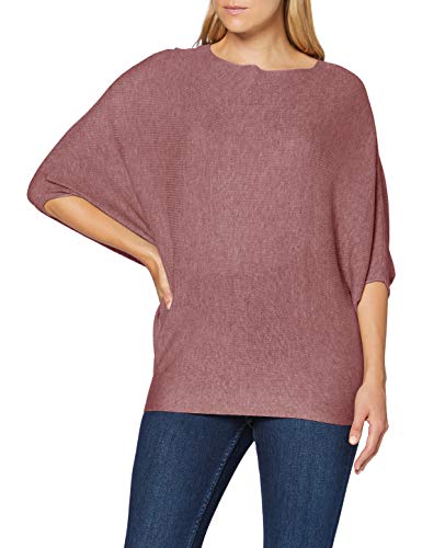 JDY Damen Jdynew Behave Batsleeve Pullov. Knt Noos, Wistful Mauve/Detail:melange, M von JdY