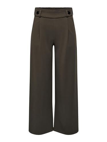 JdY Damen Jdygeggo New Long Pant Jrs Noos Hose, Chocolate Brown/Detail:black Buttons, S / 32L EU von JdY