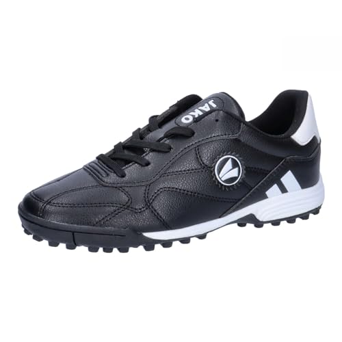 JAKO Fußballschuhe für Kinder, Turf Classico II TF Jr Kids, Schwarz/Weiß, 39 EU von JAKO