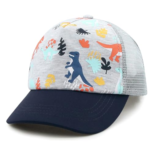 JANGANNSA Children's Baseball Cap Dinosaur Horn Summer UV Children's Hat for Boys Girls 2-4 Years von JANGANNSA