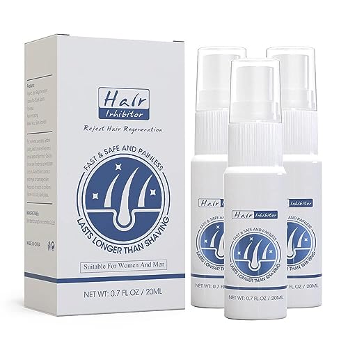 Haar Inhibitor Spray, Nicht Reizender Haarhemmer, Hair Inhibitor Cream Sichere Haarwuchs Hemmungs Spray, Dauerhafte Enthaarungscreme Für Arme, Beine, Achseln (60ML) von JAWSEU