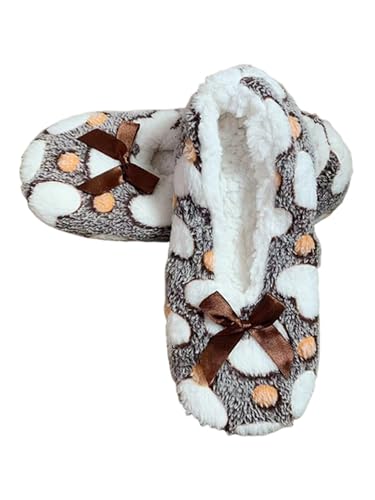 JAWSEU Damen Indoor Schuhe Plüsch Bettschuhe Weiche Stoppersocken Ballerina Kuschelsocken Stricken Winterhausschuhe Slipper Socken Rutschfeste Slipper Fuß Warme Plüschhausschuhe Weihnacht Geschenk JAWSEU Damen Indoor Schuhe Plüsch Bettschuhe Weiche Stoppersocken Ballerina Kuschelsocken Stricken Winterhausschuhe Slipper Socken Rutschfeste Slipper Fuß Warme Plüschhausschuhe Weihnacht Geschenk von JAWSEU