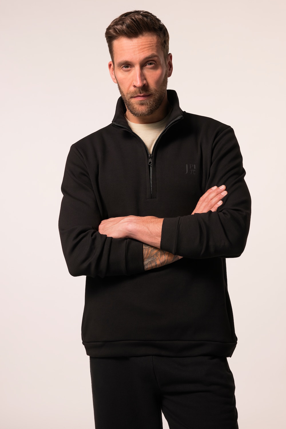 Große Größen JAY-PI Troyer Bauchfit, Herren, schwarz, Größe: 3XL, Baumwolle/Polyester, JAY-PI Große Größen JAY-PI Troyer Bauchfit, Herren, schwarz, Größe: 3XL, Baumwolle/Polyester, JAY-PI von JAY-PI