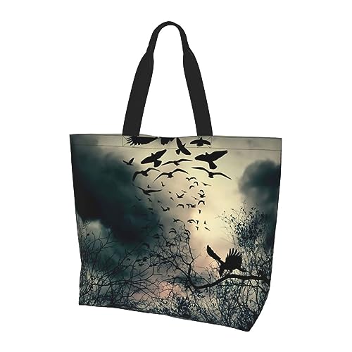 JCAKES Night Crow Große Kapazität Schulter Einkaufstasche Umhängetasche Handtaschen Für Frauen Umhängetasche Herren Handtaschen & Umhängetaschen, Schwarz , Einheitsgröße JCAKES Night Crow Große Kapazität Schulter Einkaufstasche Umhängetasche Handtaschen Für Frauen Umhängetasche Herren Handtaschen & Umhängetaschen, Schwarz , Einheitsgröße von JCAKES