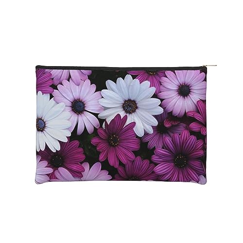 Kosmetiktasche Kulturbeutel Handtasche Make-up Beutel mit Reißverschluss Reise Organizer Tasche Wiederverwendbare kleine Kosmetiktaschen für Frauen/Blüte Blume, Schwarz , Einheitsgröße, Make-up-Tasche von JCAKES