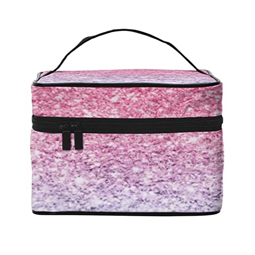 Mexikanische Salsa Symbole Damen Make-up Tasche - Tragbare Reise Kosmetiktasche für Alltagsgegenstände, Blau, Rosa und Violett, Einheitsgröße von JCAKES