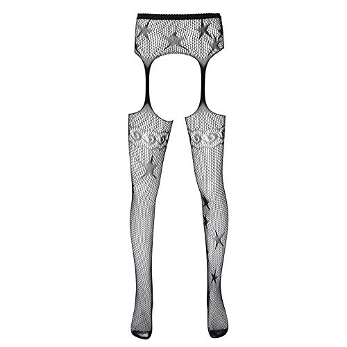 JEATHA Herren Reizwäsche Mesh Strumpfhose Netzstrümpfe Offen Schritt Ultradünn Pyjamahose Transparente Leggings Sissy Unterwäsche Erotik Dessous Type F OneSize von JEATHA