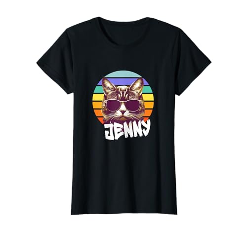 JENNY - Schöner Mädchen Name mit lustiger Katze T-Shirt JENNY - Schöner Mädchen Name mit lustiger Katze T-Shirt von JENNY Tochter Enkel Geburtstag Geschenkideen