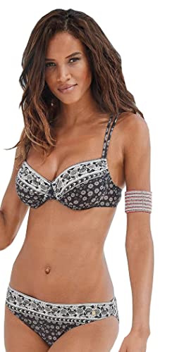 JETTE Damen Bügel Bikini (38 / E, Black Print) von JETTE