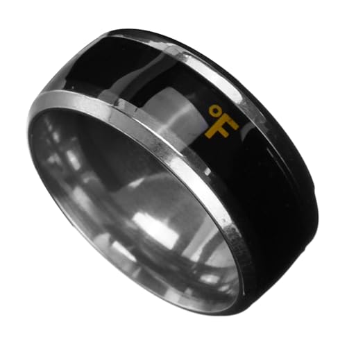 JEWEDECO 1 Stück Intelligenter Temperaturanzeigering für Kreatives Design Modischer Schmuck für Herren Damen Besondere Anlässe Temperaturempfindlich Komfortabel JEWEDECO 1 Stück Intelligenter Temperaturanzeigering für Kreatives Design Modischer Schmuck für Herren Damen Besondere Anlässe Temperaturempfindlich Komfortabel von JEWEDECO