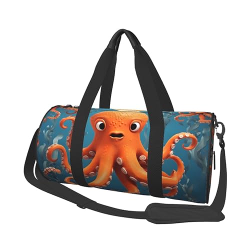 Reisetasche für Damen und Herren, mit Schuhfach, großes Fassungsvermögen, Wochenendtasche, Übernachtungstasche, alte Bücher in der Bibliothek, Tragetasche, Sport, Turnbeutel für Reisen, Yoga, Oktopus, Reisetasche für Damen und Herren, mit Schuhfach, großes Fassungsvermögen, Wochenendtasche, Übernachtungstasche, alte Bücher in der Bibliothek, Tragetasche, Sport, Turnbeutel für Reisen, Yoga, Oktopus, von JHLMN