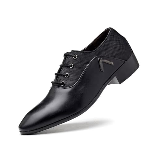 JHYUUKAU Business Herren Formale Schuhe Casual Mode Derby Klassische Bequeme Hochzeitsmode,Schwarz,47 EU JHYUUKAU Business Herren Formale Schuhe Casual Mode Derby Klassische Bequeme Hochzeitsmode,Schwarz,47 EU von JHYUUKAU