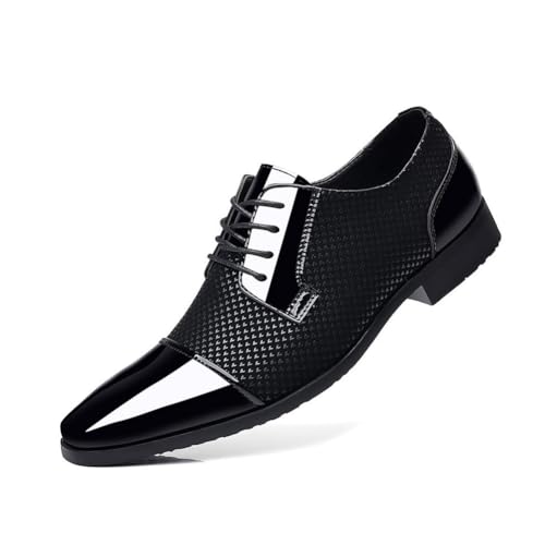 JHYUUKAU Herren Business Schuhe Mode Derby Klassische Bequeme Casual Formale Oxford,Schwarz,42 EU JHYUUKAU Herren Business Schuhe Mode Derby Klassische Bequeme Casual Formale Oxford,Schwarz,42 EU von JHYUUKAU