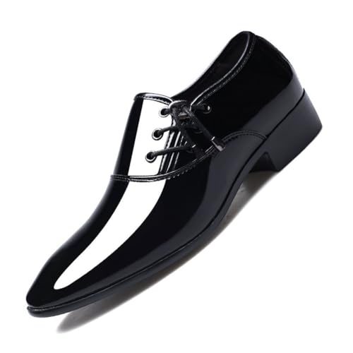 JHYUUKAU Herren Formelle Business Schuhe Aus Lackleder Klassisch Zum Schnüren Und Hochzeitsmode Oxford,Schwarz,40 EU JHYUUKAU Herren Formelle Business Schuhe Aus Lackleder Klassisch Zum Schnüren Und Hochzeitsmode Oxford,Schwarz,40 EU von JHYUUKAU