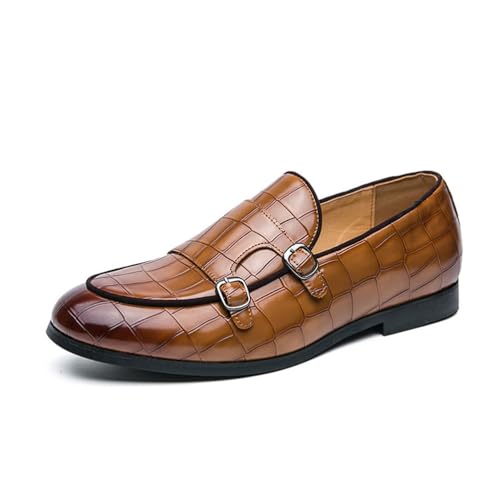 JHYUUKAU Herren Loafer Monk Strap Schuhe Slip on Mokassins Anzugschuhe Klassischer Business Monkstrap Mönch Schnallenschuh,Gelb,38 EU JHYUUKAU Herren Loafer Monk Strap Schuhe Slip on Mokassins Anzugschuhe Klassischer Business Monkstrap Mönch Schnallenschuh,Gelb,38 EU von JHYUUKAU