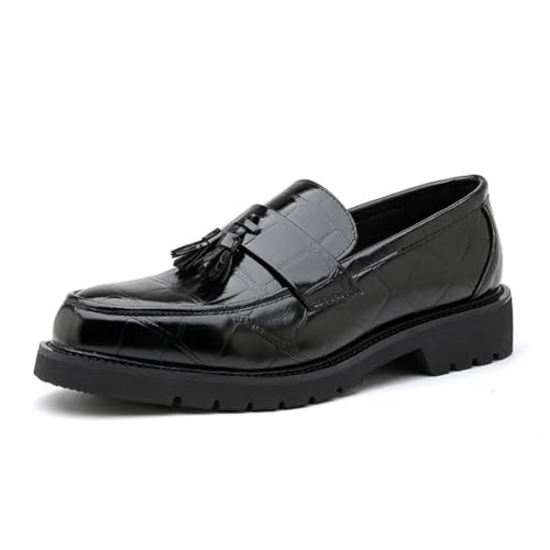 JHYUUKAU Herren Loafer Slip-On Formelle Mode Klassische Casual Bankett Business Formal Schuhe,Schwarz,41 EU JHYUUKAU Herren Loafer Slip-On Formelle Mode Klassische Casual Bankett Business Formal Schuhe,Schwarz,41 EU von JHYUUKAU
