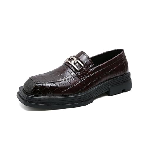 JHYUUKAU Herren Slip-On Loafer Mode Business Casual Formelle rutschfeste Arbeitsschuhe,Braun,44 EU JHYUUKAU Herren Slip-On Loafer Mode Business Casual Formelle rutschfeste Arbeitsschuhe,Braun,44 EU von JHYUUKAU