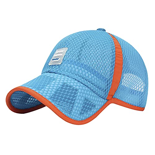 Kinder Baseball Cap Baseballmütze Schnell Trocknend Mesh Kappe UV Schutz Sonnenhut Sommerhut Kinderhut Schirmmütze Mädchen Jungen Sportkappe Outdoor Kinder Basecap von JIAHG