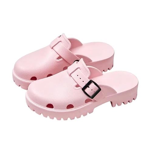 Herren Clogs Sommerheels Verstopft Frauen Sandalen Weiche Plattform Moderne Slipper Street Strand Schuh Schuh Schuh von JINGBDO