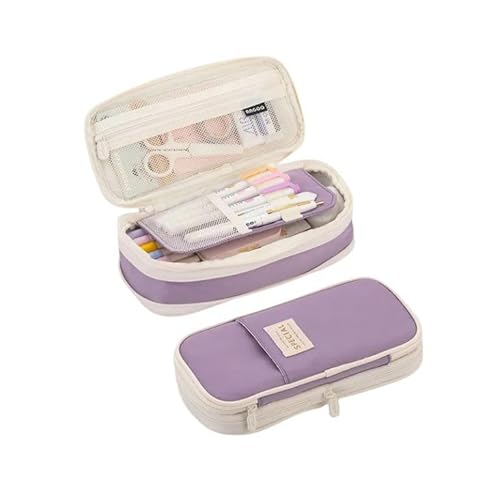 JINGBDO Federmäppchen Mäppchen Bleistiftkoffer Mit Großer Kapazität Stationery School Bleistift Koffer Storage Beutel Pen Case Taschen Schachtel-Q4 von JINGBDO