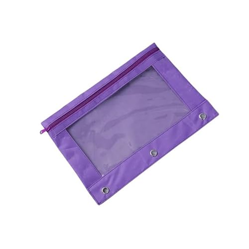 JINGBDO Federmäppchen Mäppchen Zipper -Binder Bleistift Beutelpenst-Lila von JINGBDO