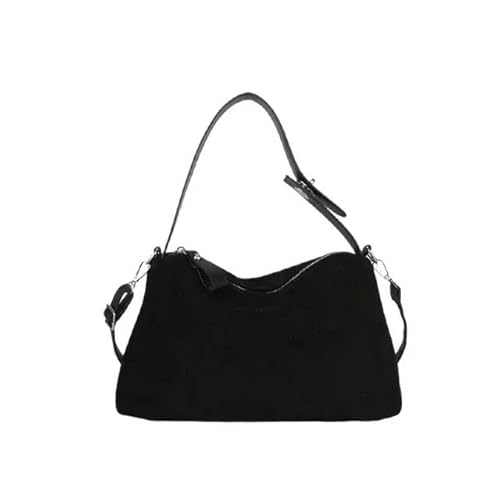 JINGBDO Handtasche Damen Damen -Umhängetaschen Reißverschluss Einfachheit Damen Crossbody Taschen-Schwarz von JINGBDO