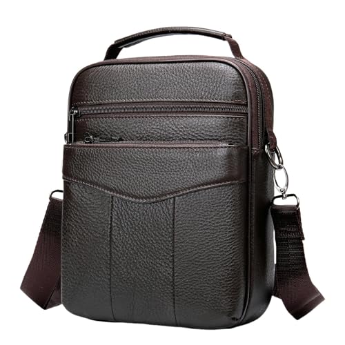 JINGBDO Messenger Bag Für Männercrossbody Taschen Für Herren Mode Umhängetasche Herren Schwarze Klappe Messenger Bag Herren Handtasche-Kaffee von JINGBDO