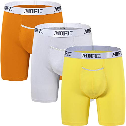 JINSHI Herren Bambus Boxershorts Lang Unterhosen Trunks Passform Unterwäsche 3 Pack MF216-04 3XL JINSHI Herren Bambus Boxershorts Lang Unterhosen Trunks Passform Unterwäsche 3 Pack MF216-04 3XL von JINSHI