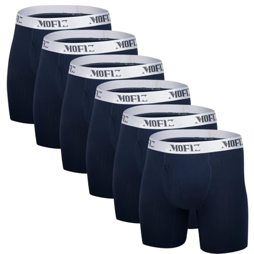 JINSHI Herren-Boxershorts mit langem Bein, Multipack, Mfz219sl 6 Stück, XX-Large von JINSHI