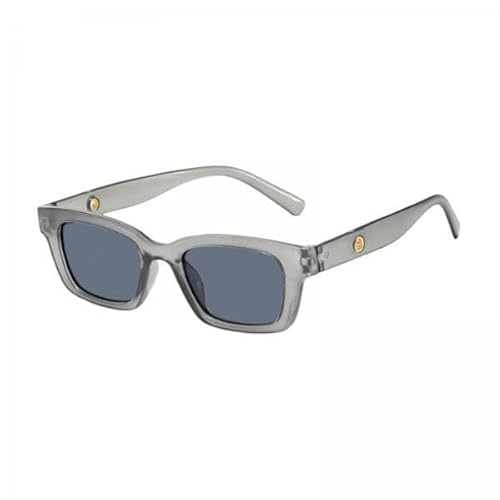 JISADER 2x Damen Rechteckige Sonnenbrille Brillen Outdoor Sports Vintage Sonnenschutz Quadratische Sonnenbrille Sonnenbrille für Radfahren Mädchen Damen von JISADER